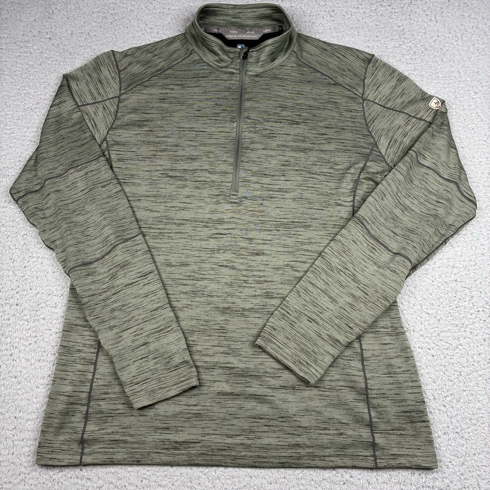 Kuhl Alloy 1/4 Zip Pullover Men's Large Gray Hiking Active Gorpcore 3118